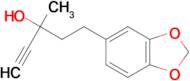 5-(1,3-benzodioxol-5-yl)-3-methylpent-1-yn-3-ol
