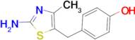 4-[(2-amino-4-methyl-1,3-thiazol-5-yl)methyl]phenol