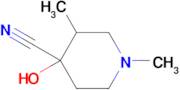 4-hydroxy-1,3-dimethylpiperidine-4-carbonitrile