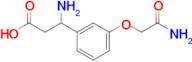 3-amino-3-[3-(2-amino-2-oxoethoxy)phenyl]propanoic acid