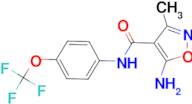 5-amino-3-methyl-{N}-[4-(trifluoromethoxy)phenyl]isoxazole-4-carboxamide