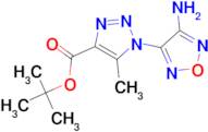 {tert}-butyl 1-(4-amino-1,2,5-oxadiazol-3-yl)-5-methyl-1{H}-1,2,3-triazole-4-carboxylate