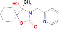 4-hydroxy-4-methyl-3-(pyridin-2-ylmethyl)-1-oxa-3-azaspiro[4.5]decan-2-one