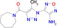4-[4-(azepan-1-ylcarbonyl)-5-methyl-1{H}-1,2,3-triazol-1-yl]-1,2,5-oxadiazol-3-amine