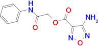 2-anilino-2-oxoethyl 4-amino-1,2,5-oxadiazole-3-carboxylate