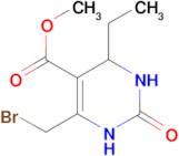 methyl 6-(bromomethyl)-4-ethyl-2-oxo-1,2,3,4-tetrahydropyrimidine-5-carboxylate