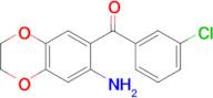 (7-amino-2,3-dihydro-1,4-benzodioxin-6-yl)(3-chlorophenyl)methanone