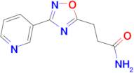 3-(3-pyridin-3-yl-1,2,4-oxadiazol-5-yl)propanamide