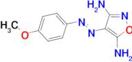 4-[({E})-(4-methoxyphenyl)diazenyl]isoxazole-3,5-diamine