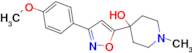 4-[3-(4-methoxyphenyl)isoxazol-5-yl]-1-methylpiperidin-4-ol