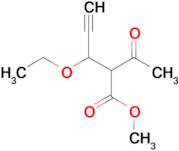 methyl 2-acetyl-3-ethoxypent-4-ynoate