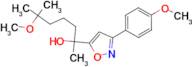 6-methoxy-2-[3-(4-methoxyphenyl)isoxazol-5-yl]-6-methylheptan-2-ol