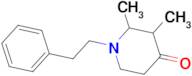 2,3-dimethyl-1-(2-phenylethyl)piperidin-4-one