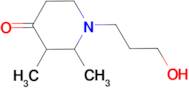 1-(3-hydroxypropyl)-2,3-dimethylpiperidin-4-one