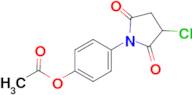 4-(3-chloro-2,5-dioxopyrrolidin-1-yl)phenyl acetate