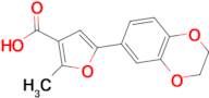 5-(2,3-dihydro-1,4-benzodioxin-6-yl)-2-methyl-3-furoic acid