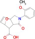2-(2-methoxyphenyl)-1-oxo-1,2,3,6,7,7a-hexahydro-3a,6-epoxyisoindole-7-carboxylic acid