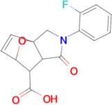 2-(2-fluorophenyl)-1-oxo-1,2,3,6,7,7a-hexahydro-3a,6-epoxyisoindole-7-carboxylic acid