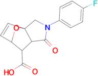 2-(4-fluorophenyl)-1-oxo-1,2,3,6,7,7a-hexahydro-3a,6-epoxyisoindole-7-carboxylic acid