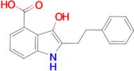 3-oxo-2-(2-phenylethyl)indoline-4-carboxylic acid