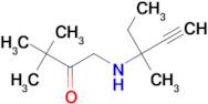 1-[(1-ethyl-1-methylprop-2-yn-1-yl)amino]-3,3-dimethylbutan-2-one