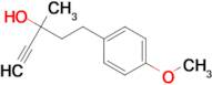 5-(4-methoxyphenyl)-3-methylpent-1-yn-3-ol