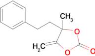 4-methyl-5-methylene-4-(2-phenylethyl)-1,3-dioxolan-2-one