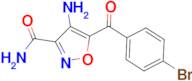 4-amino-5-(4-bromobenzoyl)isoxazole-3-carboxamide