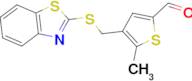 4-[(1,3-benzothiazol-2-ylthio)methyl]-5-methylthiophene-2-carbaldehyde