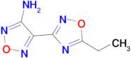 4-(5-ethyl-1,2,4-oxadiazol-3-yl)-1,2,5-oxadiazol-3-amine