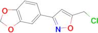 3-(1,3-benzodioxol-5-yl)-5-(chloromethyl)isoxazole