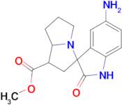 methyl 5-amino-2-oxo-1,1',2,2',5',6',7',7a'-octahydrospiro[indole-3,3'-pyrrolizine]-1'-carboxylate