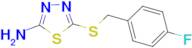 5-[(4-fluorobenzyl)thio]-1,3,4-thiadiazol-2-amine