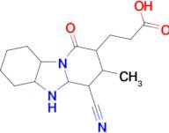 3-(4-cyano-3-methyl-1-oxo-1,5-dihydropyrido[1,2-{a}]benzimidazol-2-yl)propanoic acid