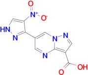 6-(4-nitro-1{H}-pyrazol-3-yl)pyrazolo[1,5-{a}]pyrimidine-3-carboxylic acid