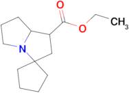 ethyl hexahydrospiro[cyclopentane-1,3'-pyrrolizine]-1'-carboxylate