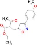 ethyl 2-{[3-(4-methoxyphenyl)-4,5-dihydroisoxazol-5-yl]methyl}-3-oxobutanoate