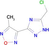 3-[5-(Chloromethyl)-1H-1,2,4-triazol-3-yl]-4-methyl-1,2,5-oxadiazole