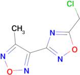 5-(Chloromethyl)-3-(4-methyl-1,2,5-oxadiazol-3-yl)-1,2,4-oxadiazole