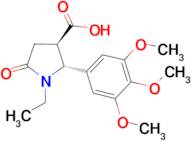 (2R,3R)-1-Ethyl-5-oxo-2-(3,4,5-trimethoxyphenyl)pyrrolidine-3-carboxylic acid