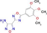 4-[5-(3,4,5-Trimethoxyphenyl)-1,2,4-oxadiazol-3-yl]-1,2,5-oxadiazol-3-amine