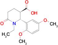 (2R,3R)-2-(2,5-Dimethoxyphenyl)-1-ethyl-6-oxopiperidine-3-carboxylic acid