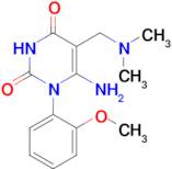 6-Amino-5-[(dimethylamino)methyl]-1-(2-methoxyphenyl)pyrimidine-2,4(1H,3H)-dione