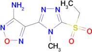 4-[5-(Ethylsulfonyl)-4-methyl-4H-1,2,4-triazol-3-yl]-1,2,5-oxadiazol-3-amine