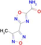 3-(4-Methyl-1,2,5-oxadiazol-3-yl)-1,2,4-oxadiazole-5-carboxamide