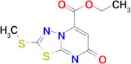 Ethyl 2-(methylthio)-7-oxo-7H-[1,3,4]thiadiazolo[3,2-a]pyrimidine-5-carboxylate