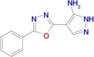 4-(5-Phenyl-1,3,4-oxadiazol-2-yl)-1H-pyrazol-3-amine