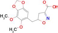 5-[(6,7-Dimethoxybenzo[d][1,3]dioxol-5-yl)methyl]-4,5-dihydroisoxazole-3-carboxylic acid