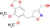 {5-[(6,7-Dimethoxybenzo[d][1,3]dioxol-5-yl)methyl]-4,5-dihydroisoxazol-3-yl}methanol