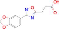 3-[3-(1,3-benzodioxol-5-yl)-1,2,4-oxadiazol-5-yl]propanoic acid